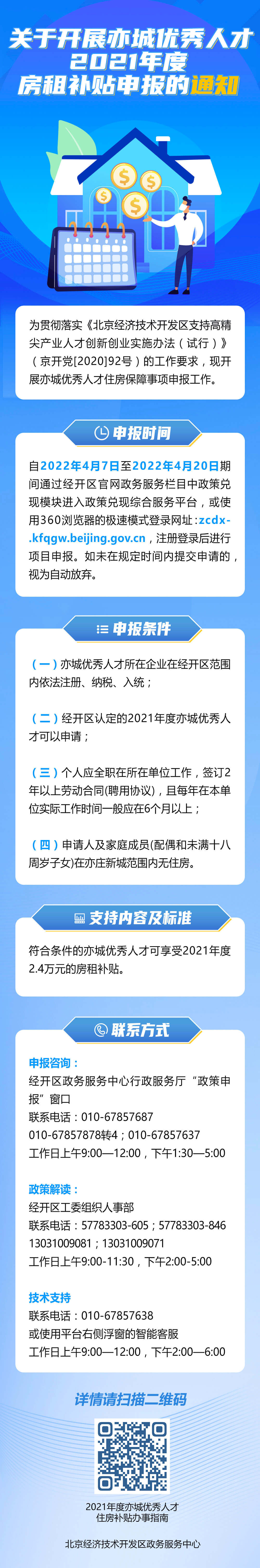 北京优秀人才房租补贴申报